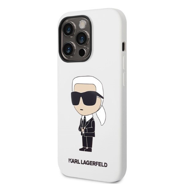 Karl Lagerfeld KLHCP14LSNIKBCH iPhone 14 Pro 6,1" hardcase biały/white